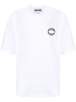 Moschino t-shirt en coton à logo embossé - Blanc