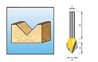 Makita Accessoires V-groeffrees R45 S6 - D-09597