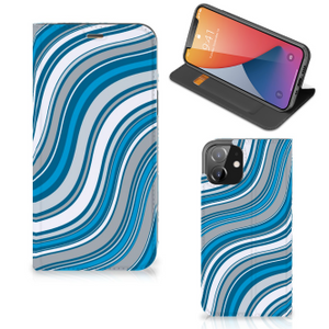 iPhone 12 | iPhone 12 Pro Hoesje met Magneet Waves Blue