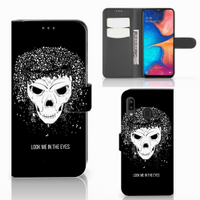 Telefoonhoesje met Naam Samsung Galaxy A30 Skull Hair