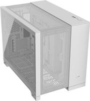 CORSAIR 2500D AIRFLOW mATX PC-Behuizing - Geen Fans Inbegrepen - Ontwerp met Twee Kamers - Grote Koelflexibiliteit - Moederbord Compatibel met Omgekeerde Aansluiting - Wit