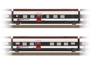 TRIX H0 23282 H0 uitbreidingsset 2 voor de Giruno van de SBB D(B9) 2e klas en E(B8) 2e klas