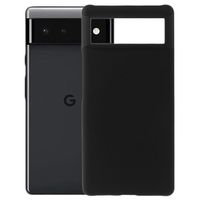 Google Pixel 6 rubberen plastic behuizing - zwart - thumbnail