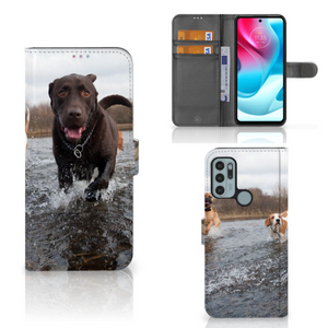 Motorola Moto G60s Telefoonhoesje met Pasjes Honden Labrador