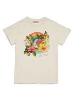 Nº21 Kids t-shirt en coton à fleurs - Tons neutres