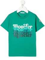 Moncler Enfant t-shirt à logo imprimé - Vert