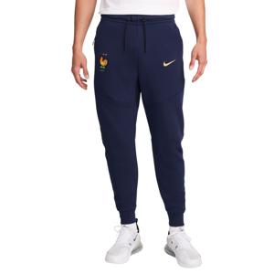 Nike Frankrijk Tech Fleece Joggingbroek 2024-2026 Donkerblauw Goud