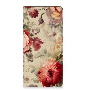 Smart Cover voor Samsung Galaxy S23 FE Bloemen