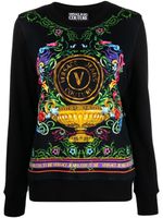 Versace Jeans Couture sweat à logo imprimé - Noir