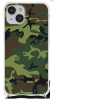 iPhone 14 Plus Doorzichtige Silicone Hoesje Army Dark