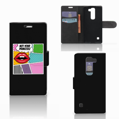 LG Spirit Wallet Case met Pasjes Popart Princess