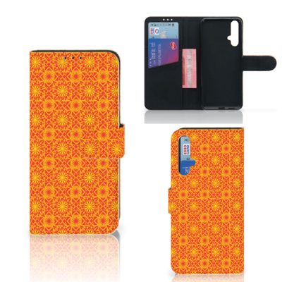 Honor 20 Telefoon Hoesje Batik Oranje Honor 20 Telefoon Hoesje Batik Oranje