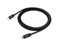 EQUIP USB-C mannelijke kabel USB-C mannelijke USB 3.2 2M overdracht 5G 3A zwart kleur uitrusting