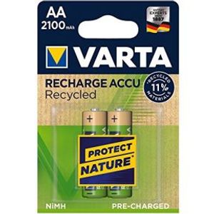 Varta Recycled AA 2100mAh Nikkel-Metaalhydride (NiMH) 2100mAh 1.2V oplaadbare batterij/accu