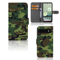 Google Pixel 6A Telefoon Hoesje Army Dark