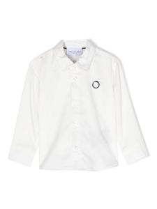 TRUSSARDI JUNIOR chemise en coton à logo brodé - Blanc