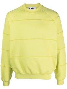 Sunnei sweat en coton biologique à empiècements - Vert