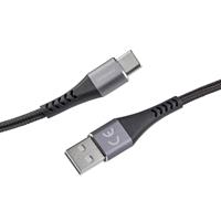 Intenso A315C USB-A naar USB-C kabel, 60W snel opladen, 1,5 m, voor iPhone, Samsung Galaxy, Macbook, laptop, iPad, zwart