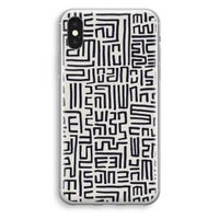 Moroccan Print: iPhone X Transparant Hoesje - thumbnail