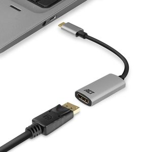 ACT USB-C naar DisplayPort female adapter 4K @ 60Hz