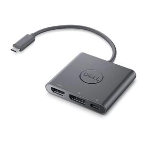 Dell USB-C, Monitor Adapter [1x USB-C stekker - 1x HDMI-bus, DisplayPort bus, USB-C bus] Dell Adapter USB-C to HDMI/DP with Power 0.18 m