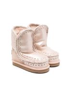 Mou Kids bottines Eskimo à bords lainées - Rose