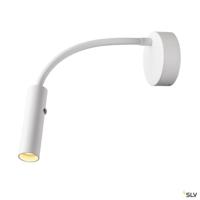 SLV Flexibele bed lamp Karpo Goose wit 1006161