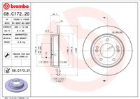 Remschijf BREMBO, Remschijftype: Massief, u.a. für Hyundai, KIA