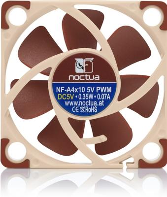 Noctua NF A4x10 5V PWM Computer behuizing Ventilator 4 cm Bruin