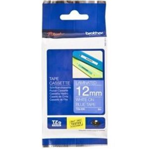 Brother printlintcassette TZE-535 blauw/wit 12 mm