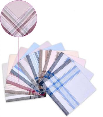 12 stuks heren zakdoeken - Blue Summer - 100% katoenen stoffen zakdoeken