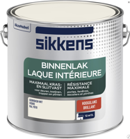 Sikkens Binnenlak Hoogglans 2,5 L - RAL 9010