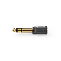 Nedis CAGP23930BKG Stereo Audioadapter 6,35 Mm Male - 3,5 Mm Female 10 Stuks Zwart