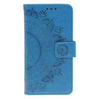 Shop4 - Samsung Galaxy Note 10 Hoesje - Wallet Case Mandala Patroon Blauw