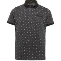 Short sleeve polo single jersey al asphalt