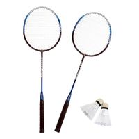 Badmintonset zilver/blauw 5-delig 67 cm   -