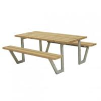 ThermoWood® Picknicktafel Stalen Frame Wega - thumbnail