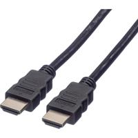 VALUE HDMI Ultra HD Kabel met Ethernet, M/M, zwart, 1 m - thumbnail