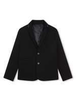 Givenchy Kids blazer à bande logo - Noir