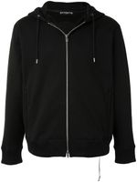 Mastermind World hoodie zippé à imprimé tête de mort - Noir