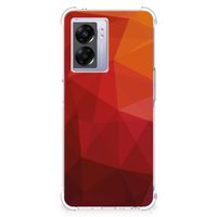 Shockproof Case voor OPPO A77 5G | A57 5G Polygon Red - thumbnail