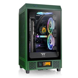 Thermaltake The Tower 200 Mini-tower PC-behuizing Racing-groen 2 voorgeïnstalleerde ventilators, Zijvenster, Stoffilter