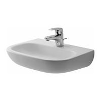 Duravit D-Code fontein met kraangat 34 x 45 cm, wit