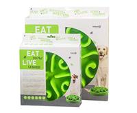 Eat Slow Live Longer Original Voerbak S/M - Ø20,5 cm - Anti schrokbak hond – Slowfeeder hond - Anti-slip – Geschikt voor kleine en middelgrote honden - Groen