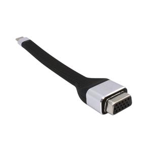 i-tec C31FLATVGA60HZ video kabel adapter 0,11 m USB Type-C VGA (D-Sub) Zwart