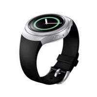 Samsung Gear S2 onecolor sport bandje - Zwart - thumbnail