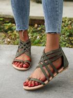 Vacation Summer Plain Slide Sandals