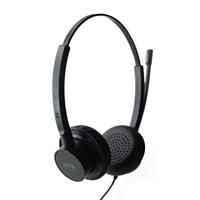 SPC Brave Pro - Hoofdtelefoon met microfoon voor pc en ruisonderdrukking, USB-A + AUX-aansluiting, afstandsbediening op de kabel, oorkussens met kunstlederen bekleding, stereogeluid, kleur zwart