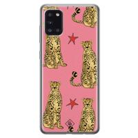 Samsung Galaxy A31 siliconen hoesje - The pink leopard