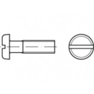 TOOLCRAFT TO-5360595 Platkopschroeven M5 70 mm Sleuf RVS A2 500 stuk(s)